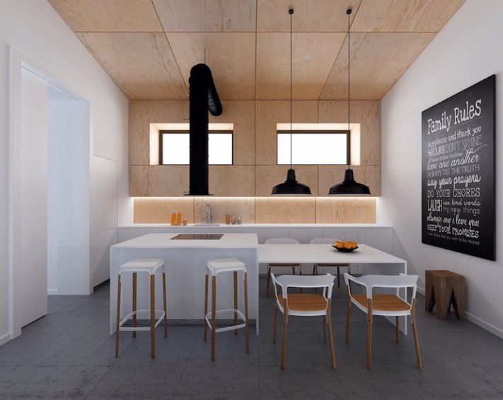 Cuisine blanche et bois (3)