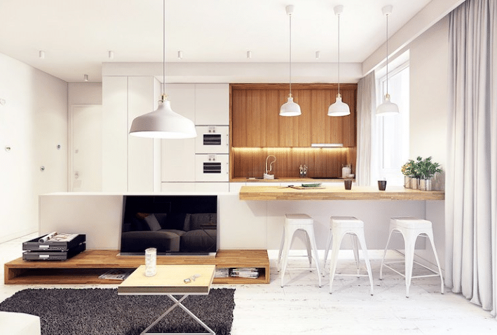 Cuisine blanche et bois (8)