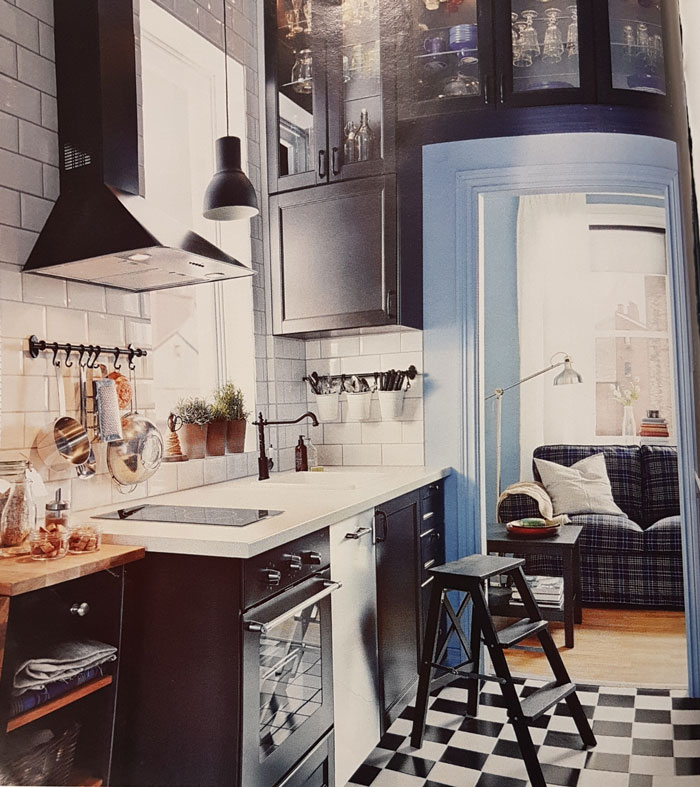 cuisine noire et blanche Ikéa