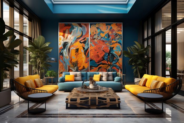 Comment un tableau abstrait peut changer l’ambiance d’une pièce