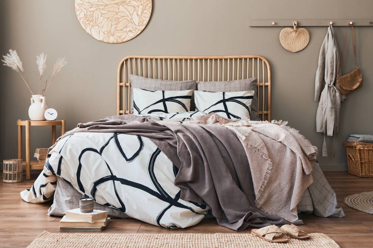 linge de lit chambre à coucher